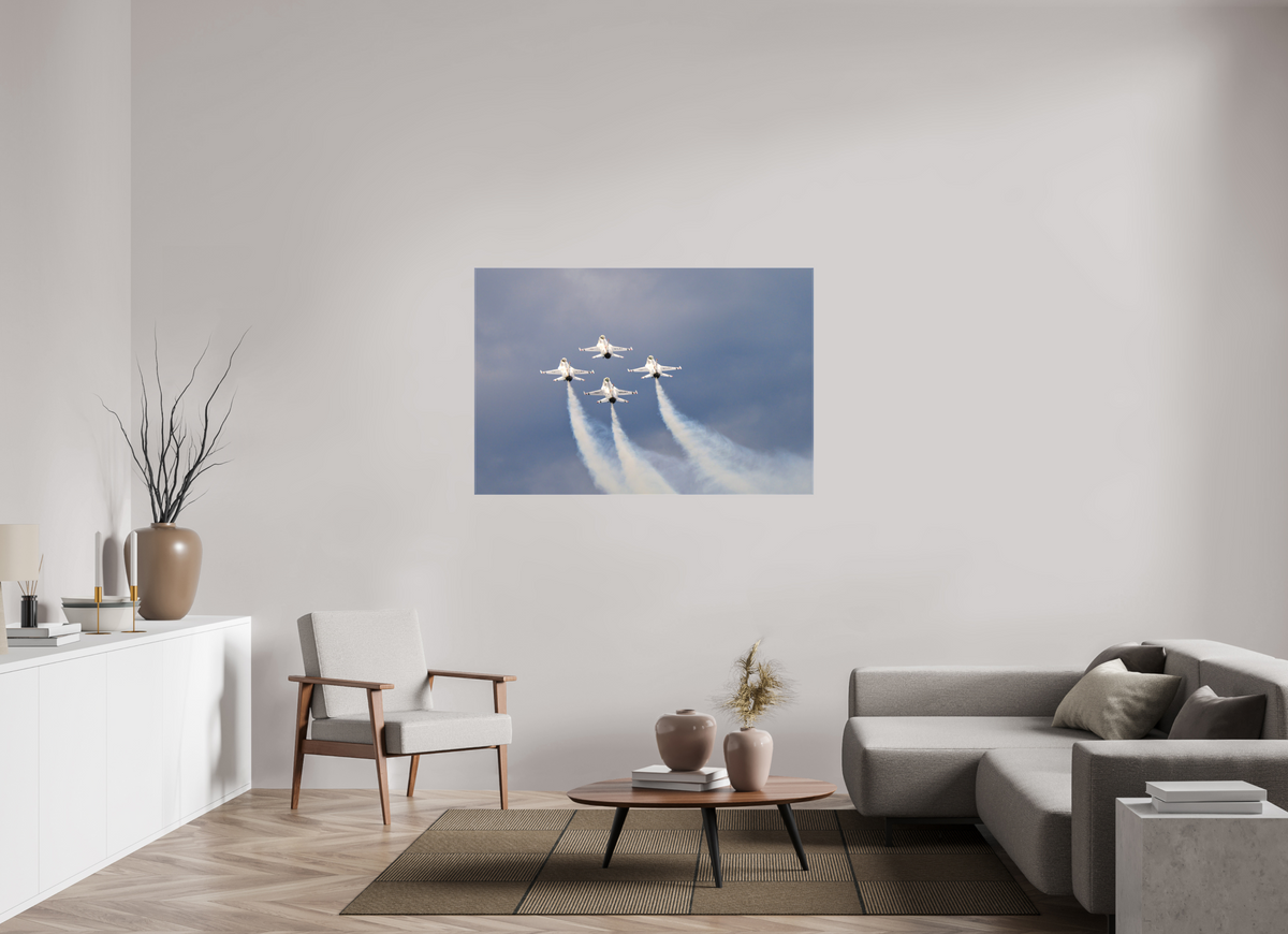 54 x 36″, Matte Canvas with wrapped edges - no frame F16 Thunderbirds Photo 11 on canvas
