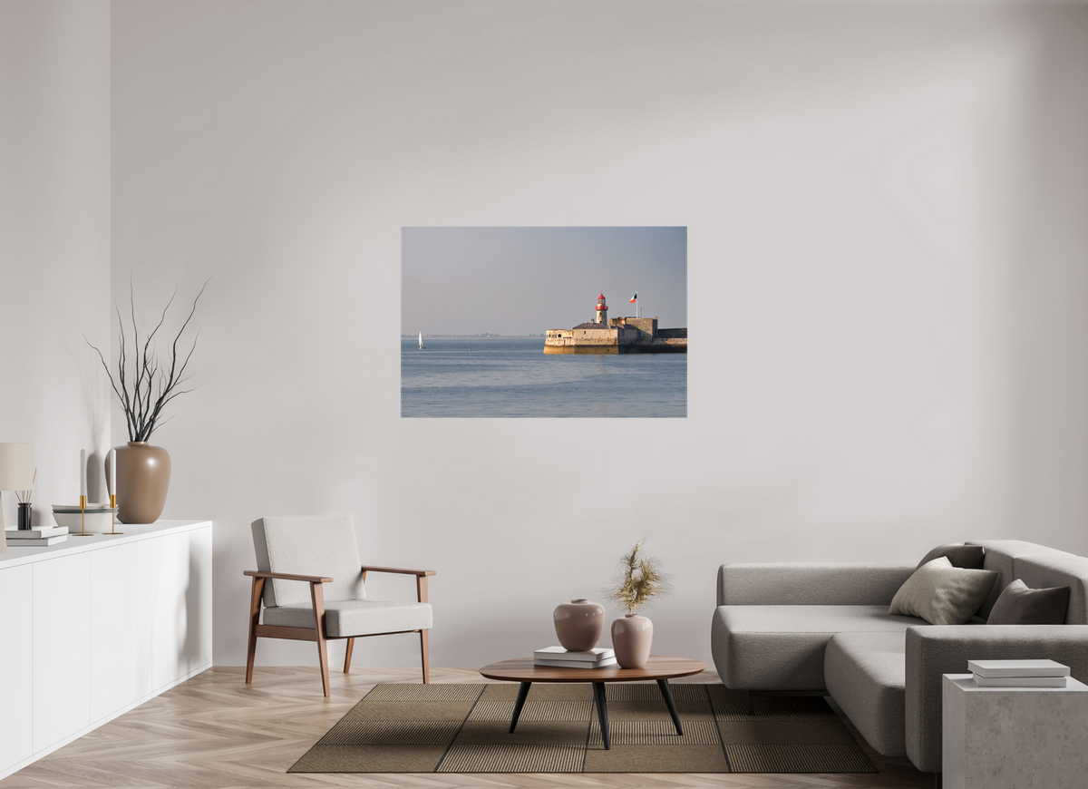 54 x 36″, Matte Canvas with wrapped edges - no frame Dun Laoghaire Lighthouse at sunset